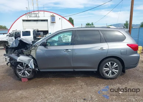 2017 Nissan Pathfinder Sl z USA, uszkodzony, nr VIN 5N1DR2MM5HC642946